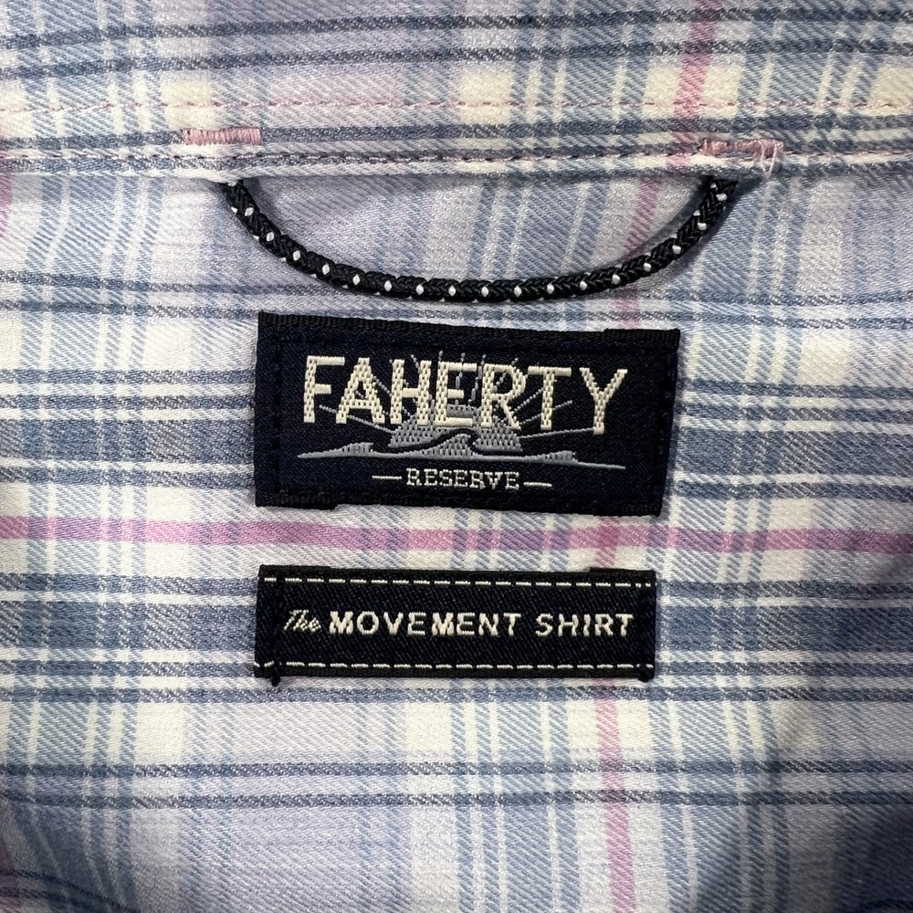 NWT FAHERTY Reserve The Movement Men's XXL Shirt Long Sleeve Plaid Button Down - Picture 7 of 15